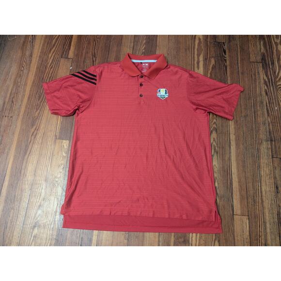 Adidas Clima Cool Ryder Cup Red Mens XL Polo - Picture 1 of 6